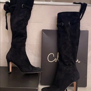 Suede Cole Haan Boots size 6 High Heel Designer